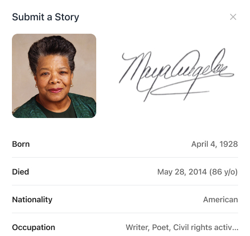 image showcasing the submit feature